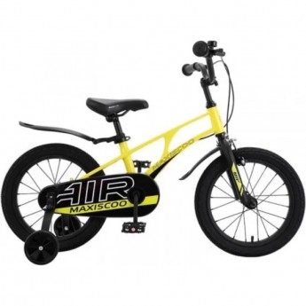 Детский Двухколесный Велосипед, Серия "Air", Стандарт, 18", Желтый (2023)