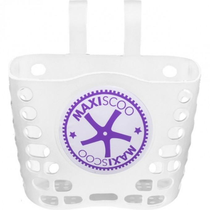 Корзина для велосипеда MAXISCOO универсальная, белая MSC-B2301B