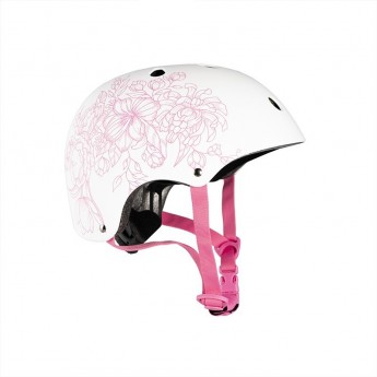 Шлем MAXISCOO детский, размер M, белый с рисунком