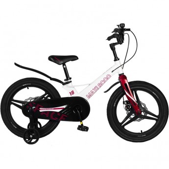 Велосипед 2-х колесный детский MAXISCOO "SPACE" (2022), Делюкс, 18", белый жемчуг